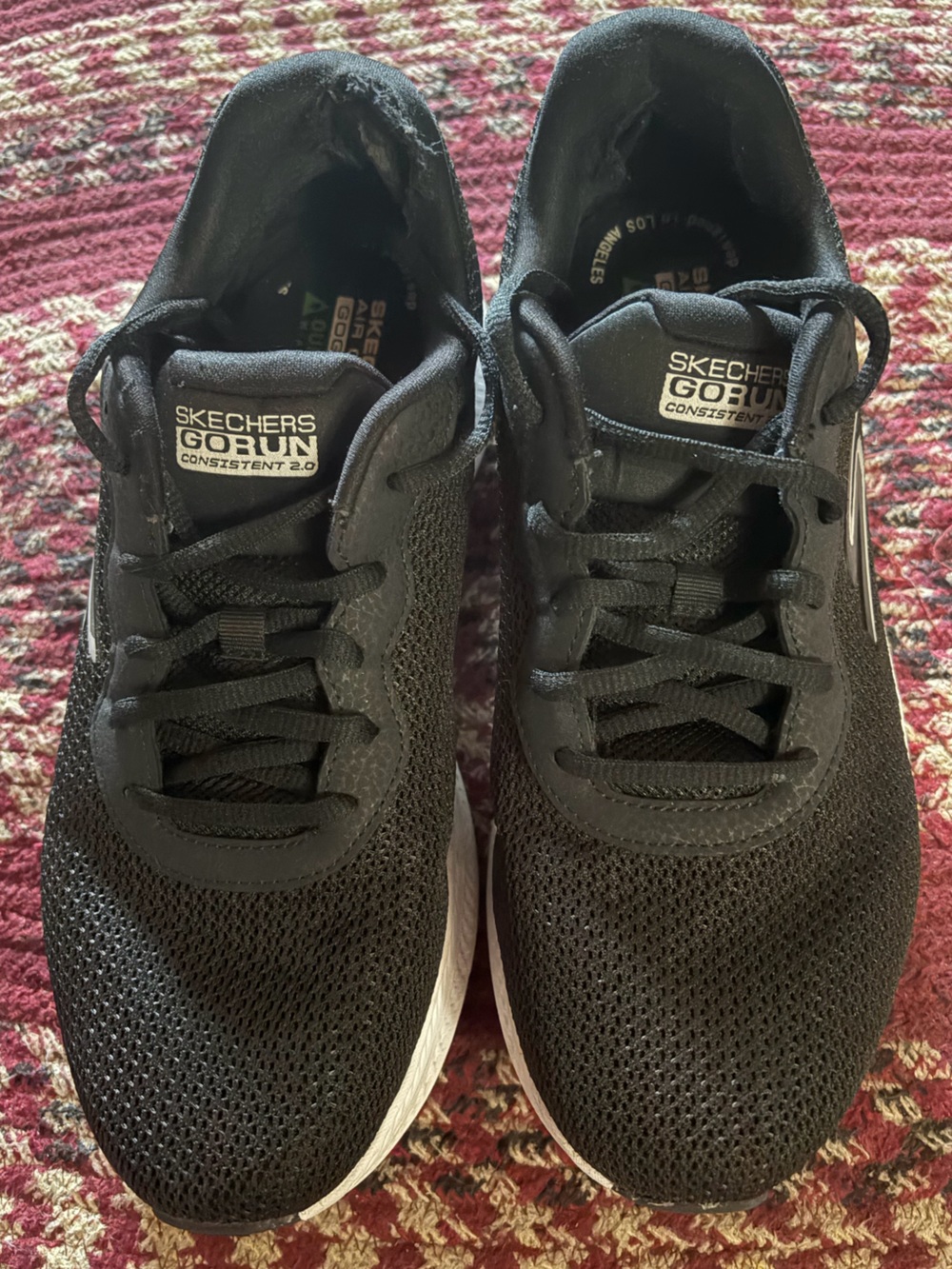 Skechers Go Run Consistent 2.0 Men's Black and White Athletic Sneakers